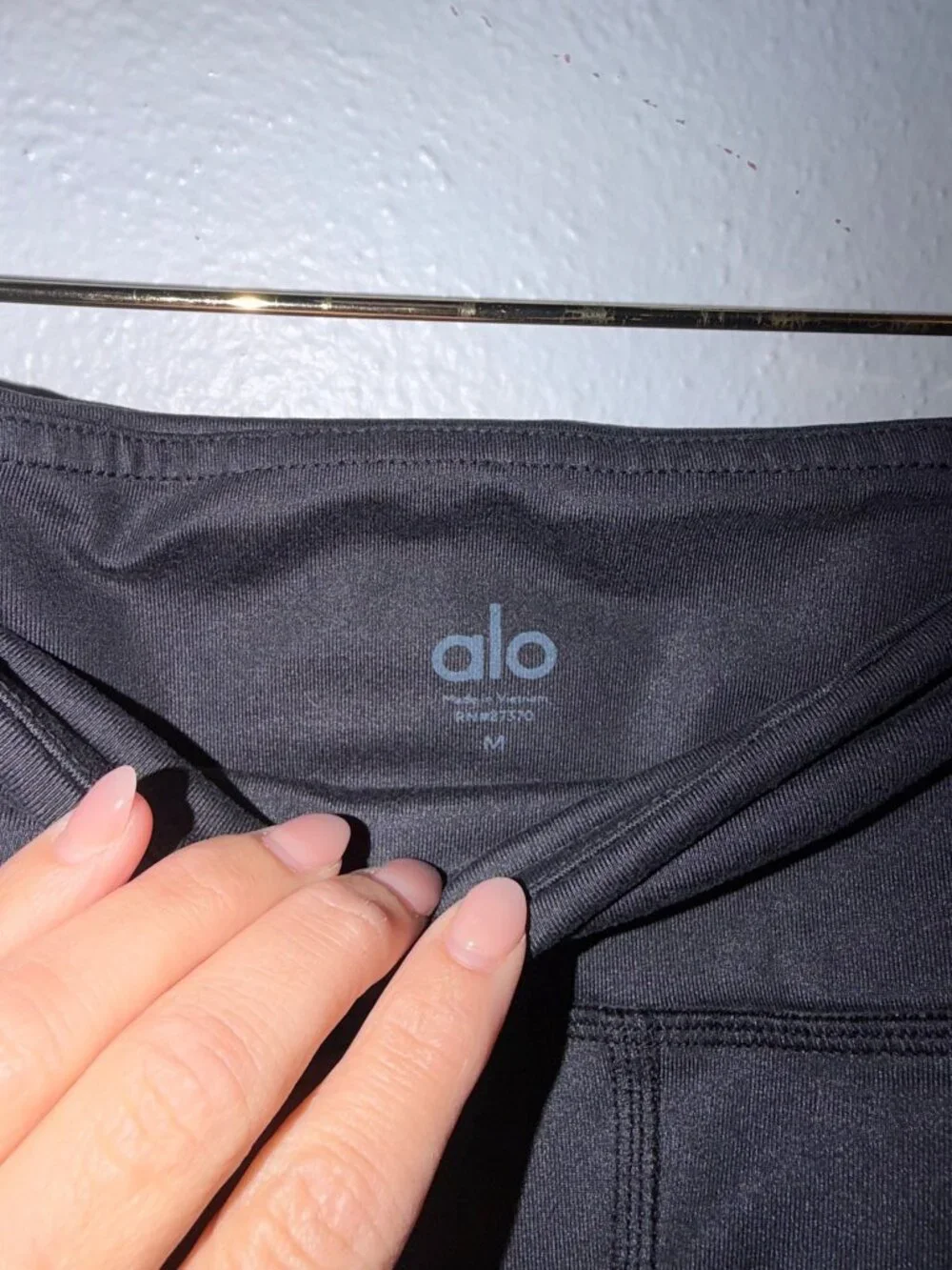 Alo Yoga black biker shorts